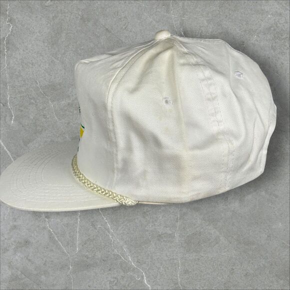 Vtg Dubuque Botanical Garden NatureTree Rope Brim Snapback Hat San Sun Brand - Picture 3 of 7